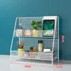 Estante de almacenamiento para snacks, estante de escritorio, estante para snacks y bebidas, organizador de almacenamiento para artículos varios y tazas, estante de almacenamiento multicapa