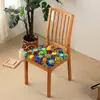 Nueva Funda de Cojín Cuadrada Estampada Estilo Bohemio Funda Elástica para Silla de Comedor Funda para Silla de Hotel y Hogar Funda Elástica para Cojín de Silla