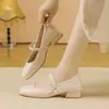 Zapatos de Mujer Mary Janes de Tacón Bajo con Hebilla Única de Venta Caliente 2026 Nuevos Llegados de Otoño Tacón Grueso Tacón Bajo Piel Suave Cómodos Zapatos de Moda para Faldas