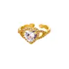 Anillo de Zirconia de Lujo Ligero de Alta Resistencia para Mujer, Diseño de Líneas Cruzadas con un Toque de Alta Gama, Completamente Incrustado con Diamantes, Anillo Geométrico, Joyería para Mujer