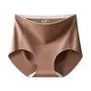 Pantaletas Lisas para Mujer con Efecto Glúteo Forma de Durazno, Algodón Puro, Antibacterianas, Entrepierna Extendida, No Aprietan, Tejido Cepillado, Cintura Media, Ropa Interior para Mujer Control de Abdomen