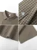 Camisas de Manga Corta para Hombre Transfronterizas 2026 Verano Nuevo Estilo Holgadas de Cuadros Talla Grande Camisas de Manga Corta Tops Casuales para Hombre