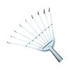 Ancinho Doméstico, Ancinho de Ferro Galvanizado, Ancinho de Aço, Ferramenta de Jardim, Ferramenta para Varrer Folhas de Horta Externa, Pente de Ancinho de Ferro