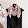Nuevo modelo transfronterizo: Pañuelo de imitación seda 70*70 para mujer de Asia Central, pañuelo cuadrado jacquard de moda estilo coreano, bufanda de cuello versátil y elegante