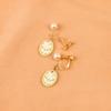 Pendientes de aguja de plata S925, estilo japonés y coreano, combinables con todo, sencillos, con personalidad, elegantes, para primavera y verano, para chica fresca, B388