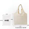 Bolsa de Lona Lisa de Color Sólido para Hombres y Mujeres, Adecuada para Estudiantes para Llevar Libros, con Logo Personalizable, Mochila, Bolso de Mano Promocional