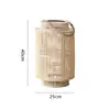 Lanterna de Bambu Criativa Pastoral Castiçal Rattan Ornamentos de Piso Pendurados Decoração Externa Casa de Hóspedes Sala de Chá Lanterna de Atmosfera