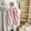 Pantalones Deportivos Casuales Versátiles de Invierno para Niña, Estilo Nuevo, con Cordón Ajustable y Forro Polar, Gruesos y Cálidos