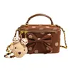 Bolso de Lunares Versátil para Mujer 2026 Nueva Moda Mini Bolso Cuadrado Caja Bolso Cruzado Simple con Cadena