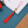 Danza del león, tendencia nacional, borla estilo Suzhou, poliéster con cuentas, estilo chino antiguo, marcapáginas Hanfu, bolsita, accesorios DIY para bolsos y cajas, venta directa