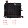 Radiador de Motor Adequado para Yamaha Yp250 Majesty 250 1995-2003 Tanque de Água de Alumínio