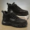 Sapatos Masculinos 2025 Novo Outono Proteção do Trabalho Canteiro de Obras Trabalho Impermeável Antiderrapante Resistente ao Desgaste Esportivo Casual Roupa de Trabalho Botas Martin Tendência