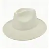 Sombrero Panama de Fieltro de Color Sólido de Invierno Transfronterizo, Sombrero Retro Británico, Sombrero Casual Unisex para Caballero