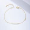 Pulseira de Prata Esterlina S925 para Mulheres Design de Nicho Europeu e Americano Corrente Simples Luxo Acessível Estilo Frio Pulseira de Prata