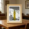 Moldura de Foto Pequena de Madeira Transfronteiriça Criativa para Display de Mesa Moldura para Caligrafia e Pintura 6 polegadas 8 polegadas 10 polegadas Moldura de Foto para Pendurar na Parede Produtos Culturais e Criativos