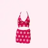 Bikini de Aguas Termales de Gama Alta Estilo Coreano Sexy Estilo Pura Pasión Nuevo Estilo Caliente Bikini Ajustado Estampado con Abertura para Mujer