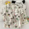 Venta al por mayor transfronteriza de pijamas nuevos de algodón nube para mujer, populares en verano, conjunto lindo de dibujos animados de manga corta y shorts para casa