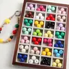 Contas Redondas Lacadas em Acrílico Coloridas como Macaron, Contas Soltas, Corrente de Celular DIY Feita à Mão, Pulseira, Materiais e Acessórios para Joias