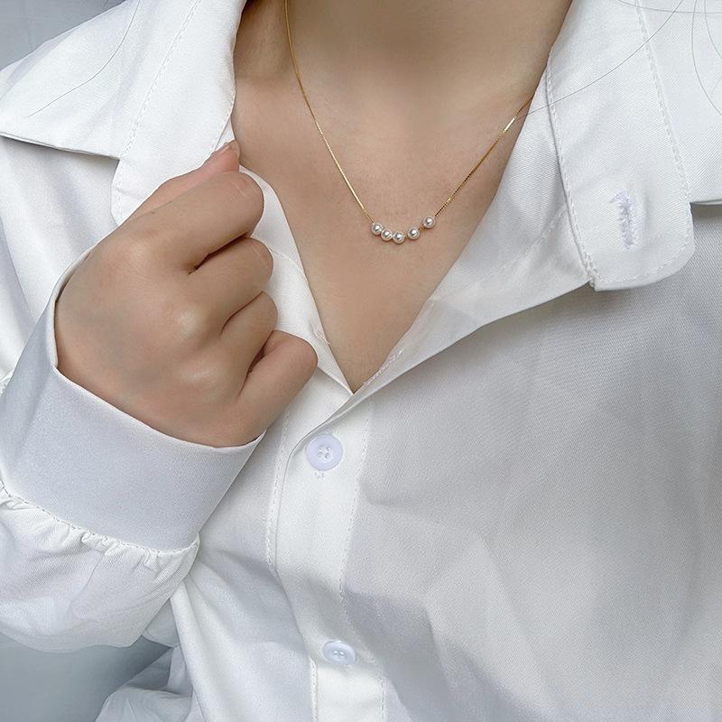 奥地利施家珍珠项链S925纯银小众高级感简约个性珍