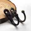 Gancho Único de Pared con Doble Agujero para Abrigos y Sombreros, Gancho de Aleación de Zinc para Cocina, Baño o Detrás de la Puerta