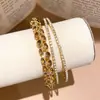 Pulseiras redondas empilháveis cravejadas de diamantes em estilo palácio retrô, oferecendo um toque de luxo e sofisticação, com designs requintados e minimalistas que são versáteis e fáceis de combinar com qualquer roupa