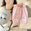 Mangas Protetoras Infantis Anti-Sujeira Sanrio com Bordado de Desenho Animado, Estilo Coreano, Protetores de Manga Unissex para Bebê, Outono Anti-Manchas