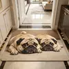 Alfombrilla de suelo de tierra de diatomeas linda de dibujos animados para baño, absorbente de agua, secado rápido, antideslizante, resistente a la suciedad, resistente al desgaste, fácil de mantener