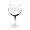 Copo de Vinho Tinto Borgonha Artificial Green Rod Glass Pot Belly Spherical Green Wine Glass Round Goblet