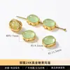 Joyería Jingdian cristal natural aguamarina tesoro gato de la suerte forma ovalada aleación caja mágica accesorios de joyería venta al por mayor