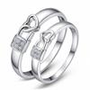 Versión coreana de anillo de amor con candado plateado, candado de apertura, amor, Taobao, anillo vivo, fabricantes de joyería