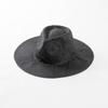 Primavera y Verano nueva moda casual teñido pasto ala ancha sombrero Jazz para exteriores playa viaje protección solar sombra solar sombrero de paja marea