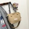 Bolsa Feminina Fashion Ins 2025 Nova Versátil Ombro Transversal Bolsa de Mensageiro Bolsa de Axila Bolsa Casual Versátil