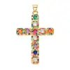 Cobre Zircón Virgen María Talla Corazón Estrella Pétalo Ojo Concha de Abulón Pulsera Cruz Colgante Diseño Original