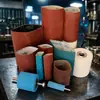Rueda de Esponja de Tres Conejos Banda de Lijado Banda de Lijado de Óxido de Aluminio Corindón Marrón Papel de Lija de Tela Suave Rectificado y Pulido de Metal y Madera 100 mm
