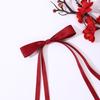 Cinta de poliéster algodón transfronteriza Amazon Europea y Americana Cinta Roja Lazo accesorios para el cabello pasador accesorios accesorios para el cabello de cola larga accesorios