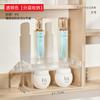Estante de partición transparente multifuncional Fante, estante de almacenamiento para refrigerador de cocina, estante de partición de almacenamiento, gabinete de espejo, estante de almacenamiento