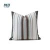 Algodão tecido sofá almofada tecido simples fio tingido sala de estar fronha Amazon American Style Home Pillow