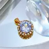 [Oro Real de Cobre] Joyería Artesanal DIY de Exportación Transfronteriza Personalizada de Gama Alta Accesorios de Colgante Microincrustados de Circonio de Cobre