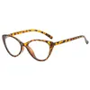 Óculos Gatinho Retrô para Miopia, Lentes Personalizadas, Essencial para Maquiagem Zero Feminina, Óculos Triangulares Estilosos Europeus e Americanos com Bloqueio de Luz Azul