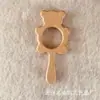 Sonajero de oso de haya DIY para bebé, mordedor para bebé, palo de molienda para bebé, pegamento para dientes