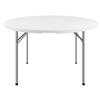 Mesa Redonda Simples Dobrável para Uso Doméstico, Mesa Redonda Grande de Plástico, Mesa Dobrável para Barracas de Comida ao Ar Livre, Mesa e Cadeiras para 10 Pessoas
