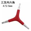 Trigeminal Allen Chave Triangular Exterior Hexágono Manga Mountain Bike Reparação e Reparação Ferramenta de Instalação de Veículos