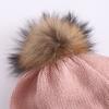 Nuevo Gorro de Lana Engrosado Imama Otoño e Invierno 2021 Color Caramelo Lindo Simple de Punto Gorro Cálido Protector de Orejas