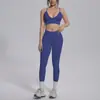 Nuevo Conjunto Deportivo de Cuatro Piezas para Entrenamiento Yoga Running Fitness, Color Sólido Transfronterizo Elástico Alto Ajustado