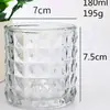 Copo de vidro transparente espesso personalizado para vela de aromaterapia, porta-velas para decoração de quarto e casa