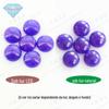 Huagang Gema Redonda Sintética Artificial Aobao Pedra Solta Face Lisa Roxo Azul Opala Sintética Cor de Fogo Diamante Solto FH21