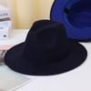 Sombrero Sombrero de Lana Liso para Hombre y Mujer en Primavera y Otoño Estilo Retro Británico Hepburn Color Sólido Sombrero de Fieltro Ventas Directas de Fábrica