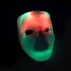 Máscara LED Cambia-Cara Parpadeante de Doble Capa Máscara de Halloween Danza Fantasma Danza Callejera Máscara Luminosa Hip-Hop