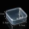 Caja Plástica Transparente Pequeña Rectangular 5.5Pp Caja para Anzuelos de Pesca Joyería Caja de Almacenamiento para Equipo de Pesca Caja para Tapones Auditivos Antirruido