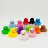 Banho e respingos de água pato amarelo pitada chamada som bebê pato brinquedo piscina banheiro Pato leite chá loja pequeno presente